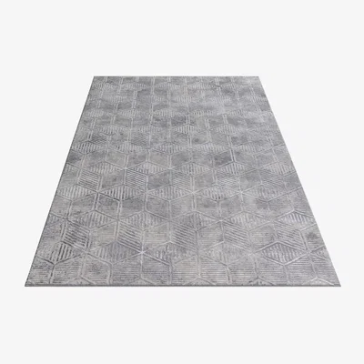Quatropi Seurat Medium Rug Grey / Whte / Silver / Beige 160 X 230cm