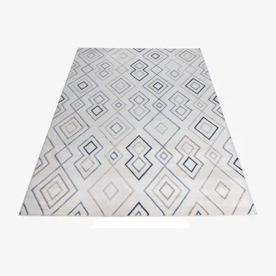 Quatropi Kodiak Large Rug Blue / Cream / Beige / Brown 200 X 290cm