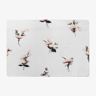 The Range Flower Bunches Designer Rug - White / 150cm