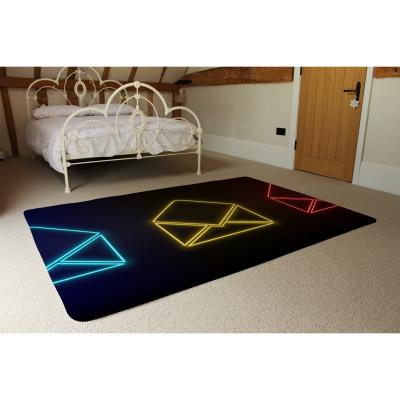 The Range Neon Email Set Rug - Black / 230cm