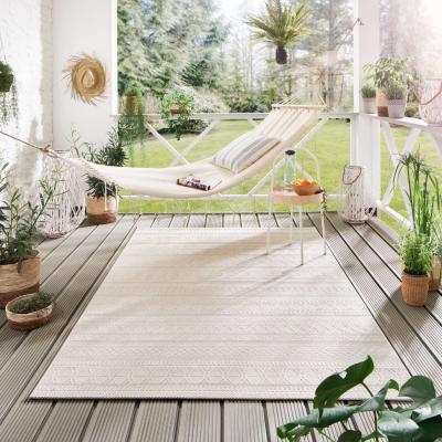 The Range Nyland Stripes Indoor  Outdoor Rug  Colour Cream - Cream / 290cm / 10.72kg
