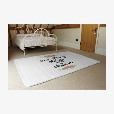 The Range Everything Starts With A Dream Rug - Black / 230cm