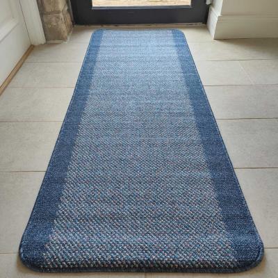 The Range Blue Flecked Washable, Non Slip Kitchen and Hall Runners Mats - Candy - Navy / 150cm