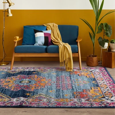The Range Muse Medallion Multi Area Rug - Blue / 160 x 230cm