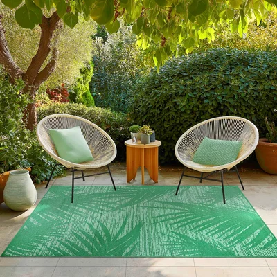 The Range Mateo Tropical Outdoor Rug - Green