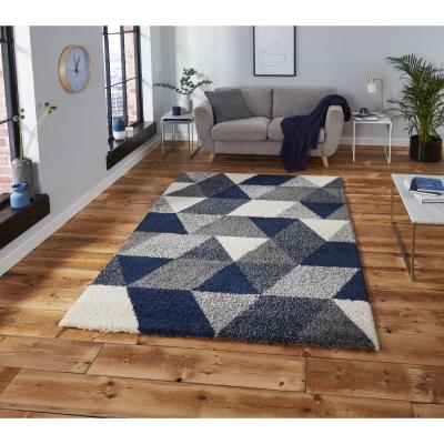 The Range Royal Nomadic 7611 GreyNavy Rug - Grey/Navy / 220cm