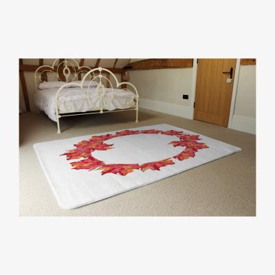 The Range Autumn Reath Rug - Red / 230cm