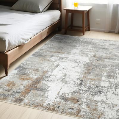 The Range Washable Floor Rug Non Slip Living Room Hallway Carpet - Grey / 120cm