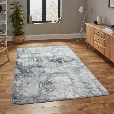 The Range Grey Polyester Abstract Flatweave Rug - Grey / 160cm