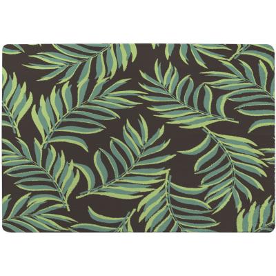The Range Green Palm Leaves Rug - Green / 110cm