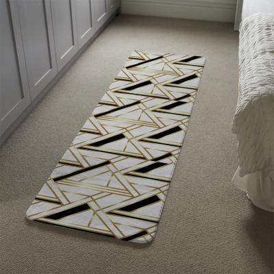 The Range Golden Art Deco Runner Rug - Gold