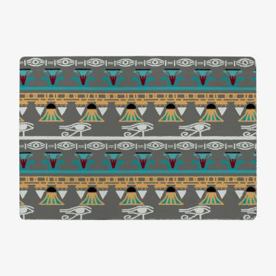 The Range Tribal Art, Egyptian Vintage Ethnic Silhouettes Designer Rug - Blue / 200cm