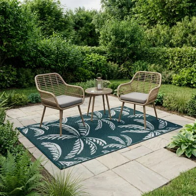 The Range Paradise Palm Outdoor Rug - Green