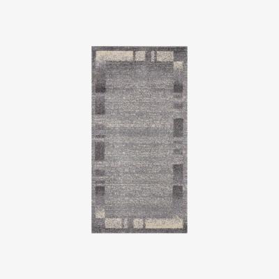 The Range Ephesus Collection Modern Rugs Grey Cream 7438GC - Grey / 60cm / 1.32kg