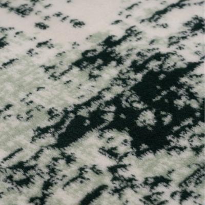The Range Emerald Green Distressed Abstract Living Room Rug - Green / 240 x 60cm