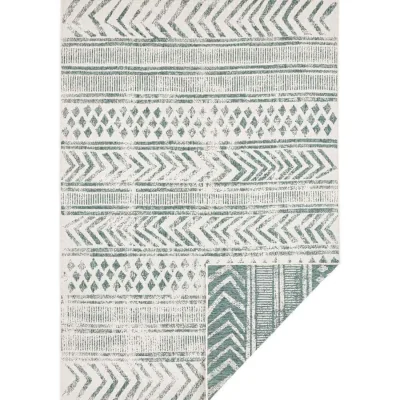 The Range Reversible Geometric Rug Green - Green / 230.0cm