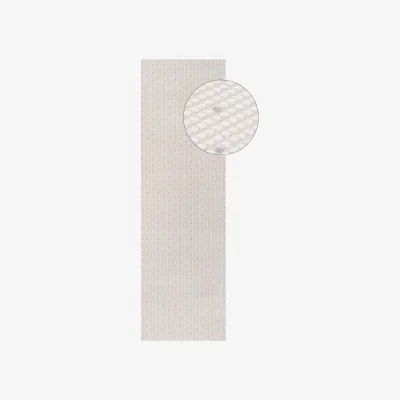 The Range The Rugs Carmel Dots Textured Runner - Cream-Grey