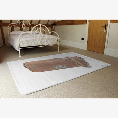 The Range Hand Bag Rug - Brown / 230cm