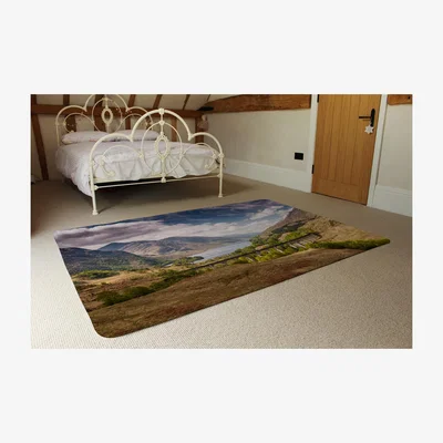 The Range The Glenfinnan Viaduct Designer Rug - Green / 230cm