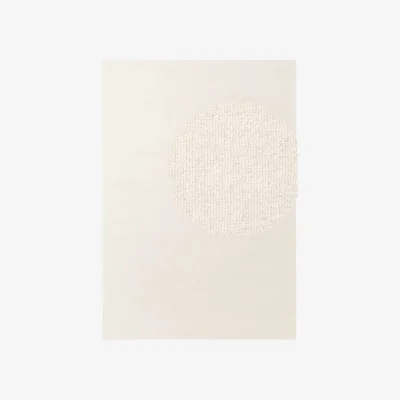 The Range Hanse Home Elle Decoration Puristic Fine Bouclé Wool Round Rug Ø 200 cm White - White / 230.0cm / 160.0cm