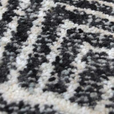 The Range Charcoal Scandi Geometric Eco Friendly Area Rug - Neptune - Grey / 180cm