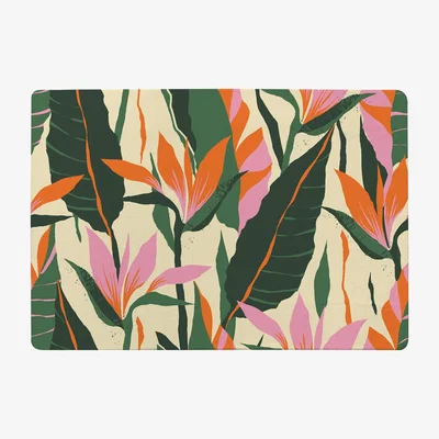 The Range Jungle Plants Designer Rug - Green / 200cm