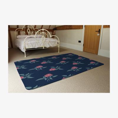 The Range Roses  Spots Print Rug - Blue / 230cm