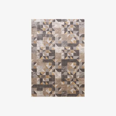 The Range Geo Carla Rug - Ochre Grey