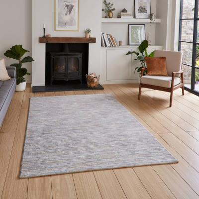 The Range Pink and Blue Flecked Living Room Rug - Pink Blue / 160cm