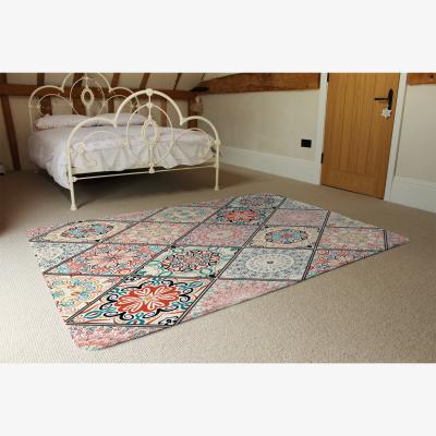 The Range Luxury Oriental Tile Rug - Pink / 230cm