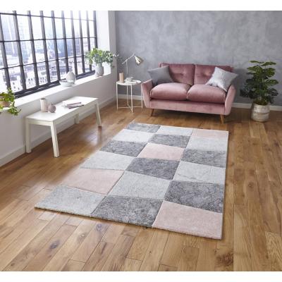 The Range Brooklyn 22192 GreyRose Rug - Grey/Rose / 170cm