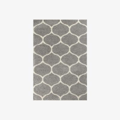 The Range Myshaggy Collection Rugs Trellis Design in Grey 384 GI - Grey / 140X200 cm / 140cm / 5.04kg