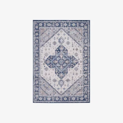 The Range Montana Collection Vintage Rugs in Navy  4010 - Blue / 120cm