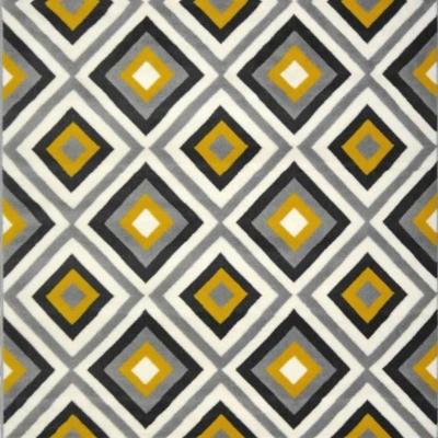 The Range Maestro Collection Geometric Design Rug Yellow  3658 GB12 - Yellow / 160cm