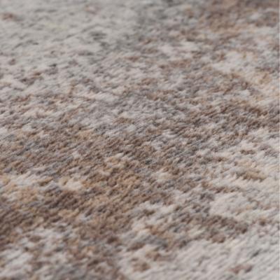 The Range Neutral Beige Distressed Abstract Living Area Rug - Beige / 160 x 160cm
