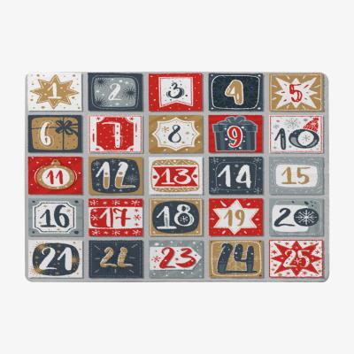 The Range December Advent Calendar Style Rug - red / 230cm