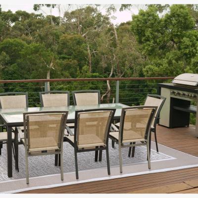 The Range Plastic Outdoor Rug Erbe Taupe White - Taupe White / 270cm