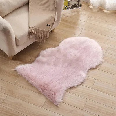 The Range Super Soft Irregular Shape Shaggy Decor Rug - Pink