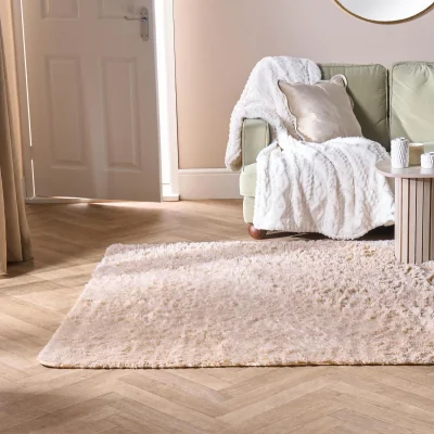 The Range OHS Soft Fluffy Rug - Stone / 160cm / 230cm / 160X230