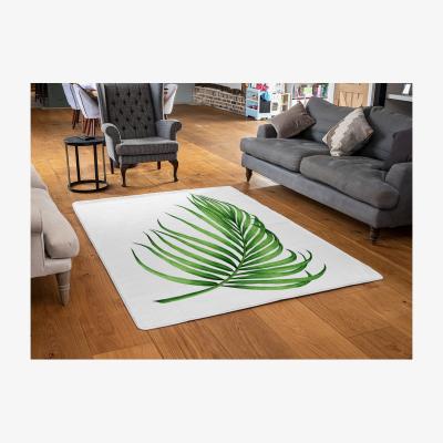 The Range Botanical Leaf Designer Rug - Green / 110cm
