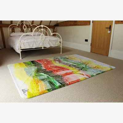 The Range Vanishing Point Rug - Yellow / 230cm