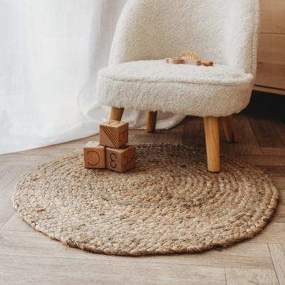 The Range Round Jute Floor Rug - Neutral