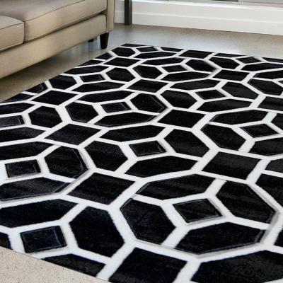 The Range Grey Hand Carved Geometric Area Rug - Daytona - Grey