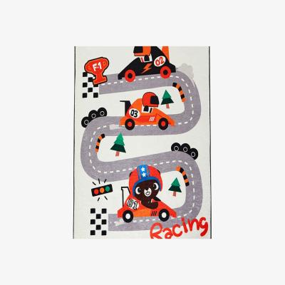 The Range Racing Kids Bedroom Rug - Nursery Rug - Multi-Coloured