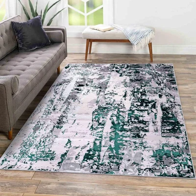 The Range Emperor Styra Modern Grunge Abstract Area Rugs - Aqua / 170cm