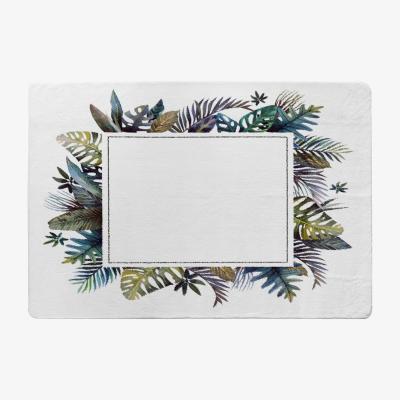 The Range Square Tropical Border Designer Rug - Green / 150cm