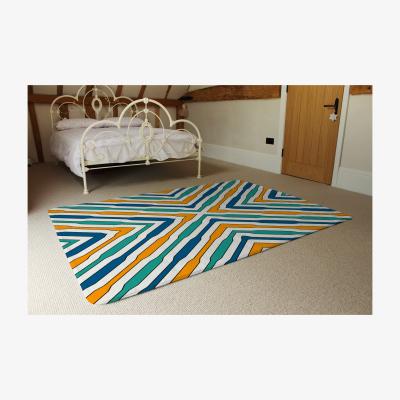 The Range Ethnic Geometric Figures Rug - Green / 230cm
