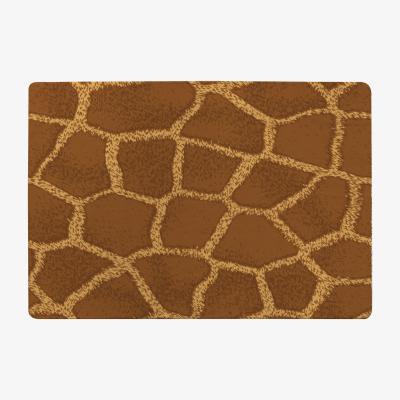 The Range Giraffe Print Rug - Brown / 110cm