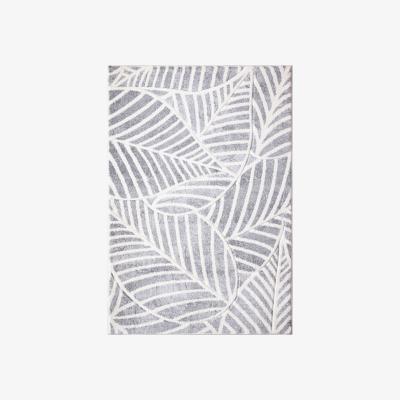 The Range Linear Leaf Rug - Grey / 140cm