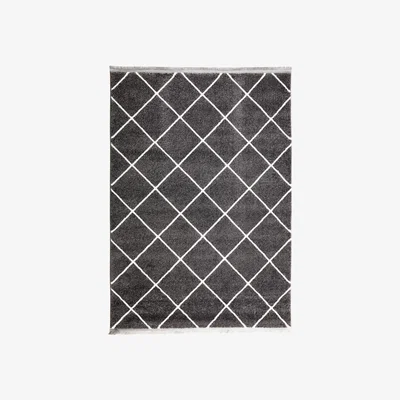 The Range Vivense Anna - Area Rug for Living Room & Bedroom  - Dark Grey & White  / 230cm